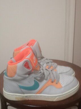 Nike Women's Court Tranxition 555275-004 Gray Basketball Shoes Sneakers Size 7